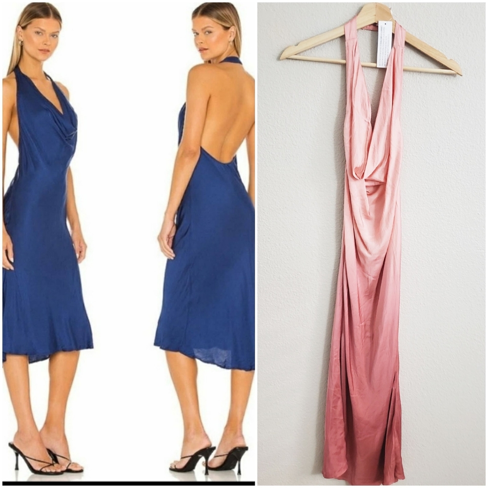 NWT Young Fabulous & Broke Tie Dye Silk Slip Dress